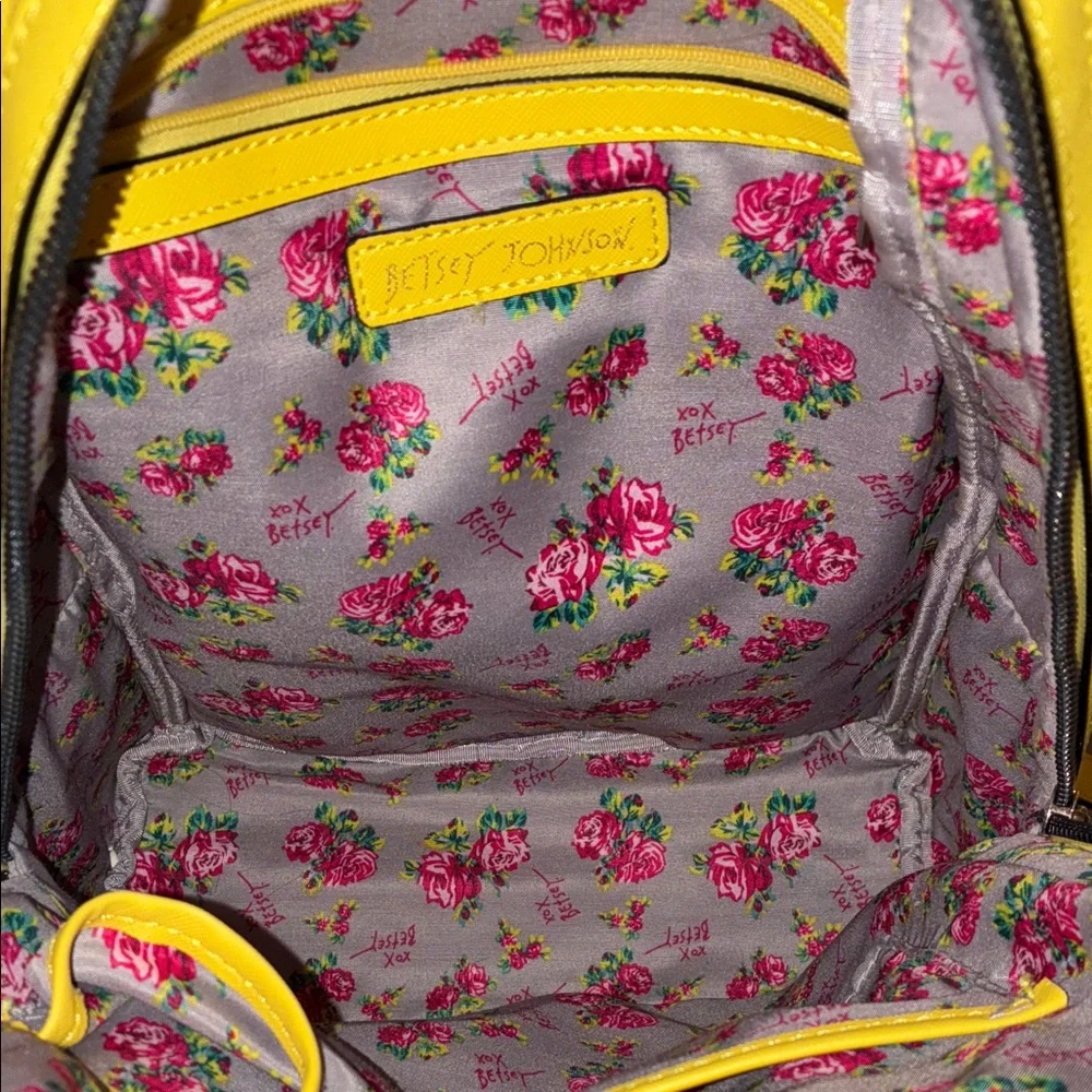 Yellow Bow Accent Women's Backpack